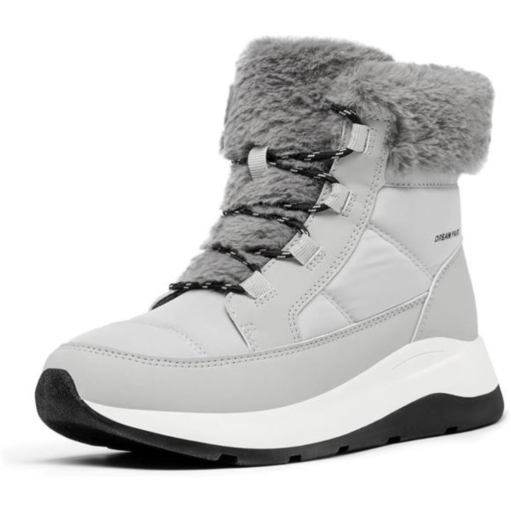Women's Winter Snow Boots, Faux Fur Waterproof Ankle Booties, - Picture 1 of 6